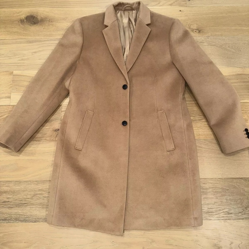 TOPMAN Men's Trench Coat Beige Size Large